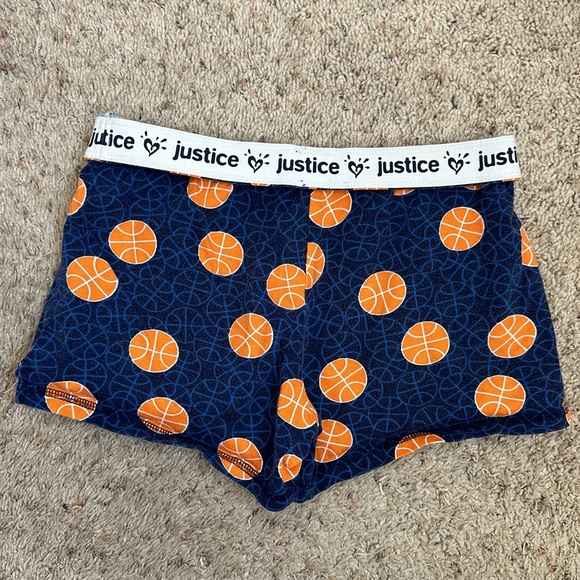 GIRLS Justice basketball sleep shorts size 14 - Picture 6 of 8